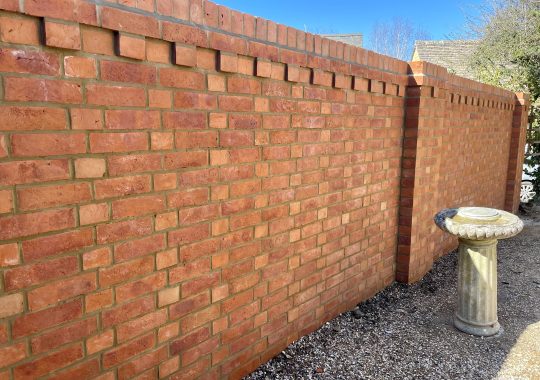 Nine inch Monk Bond Boundary wall
